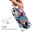 For Xiaomi 12 / 12X 5G Shockproof Painted Transparent TPU Protective Phone Case(Starry Rose)