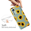 For Xiaomi 12 / 12X 5G Shockproof Painted Transparent TPU Protective Phone Case(Yellow Chrysanthemum)