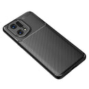 For OPPO Find X5 Pro Carbon Fiber Texture Shockproof TPU Phone Case(Black)
