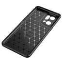 For OPPO Find X5 Pro Carbon Fiber Texture Shockproof TPU Phone Case(Blue)