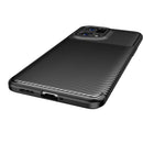 For OPPO Find X5 Pro Carbon Fiber Texture Shockproof TPU Phone Case(Blue)