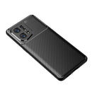 For OPPO Find X5 Carbon Fiber Texture Shockproof TPU Phone Case(Black)