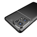 For OPPO Find X5 Carbon Fiber Texture Shockproof TPU Phone Case(Black)