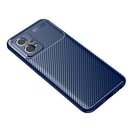 For OPPO Realme 9 Pro+ Carbon Fiber Texture Shockproof TPU Phone Case(Blue)