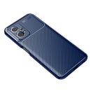 For OPPO Realme 9 Pro Carbon Fiber Texture Shockproof TPU Phone Case(Blue)