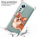 For Xiaomi 12 Pro Painted Shockproof TPU Protective Phone Case(Love Corgi)