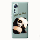 For Xiaomi 12 Pro Painted Shockproof TPU Protective Phone Case(Fighting Panda)