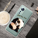 For Xiaomi 12 Pro Painted Shockproof TPU Protective Phone Case(Fighting Panda)