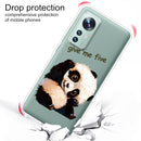 For Xiaomi 12 Pro Painted Shockproof TPU Protective Phone Case(Fighting Panda)