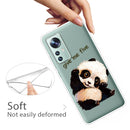For Xiaomi 12 Pro Painted Shockproof TPU Protective Phone Case(Fighting Panda)
