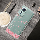 For Xiaomi 12 Pro Painted Shockproof TPU Protective Phone Case(Cherry Blossoms)