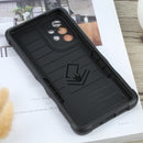 For Samsung Galaxy A73 Non-slip Armor Phone Case(Black)