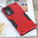 For Samsung Galaxy A73 Non-slip Armor Phone Case(Red)