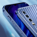 For Huawei P30 Pro Metal Frame Carbon Fiber Phone Case(Blue)