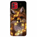 For Samsung Galaxy A03 International Version Shockproof Painted Transparent TPU Protective Phone Case(Bulb Fox)