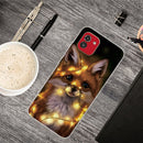 For Samsung Galaxy A03 International Version Shockproof Painted Transparent TPU Protective Phone Case(Bulb Fox)