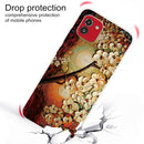For Samsung Galaxy A03 International Version Shockproof Painted Transparent TPU Protective Phone Case(Oil Painting Magnolia)