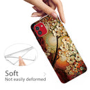 For Samsung Galaxy A03 International Version Shockproof Painted Transparent TPU Protective Phone Case(Oil Painting Magnolia)