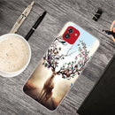 For Samsung Galaxy A03 International Version Shockproof Painted Transparent TPU Protective Phone Case(Dream Deer)