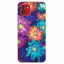 For Samsung Galaxy A03 International Version Shockproof Painted Transparent TPU Protective Phone Case(Color Chrysanthemum)