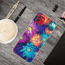 For Samsung Galaxy A03 International Version Shockproof Painted Transparent TPU Protective Phone Case(Color Chrysanthemum)