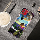 For Samsung Galaxy A03 International Version Shockproof Painted Transparent TPU Protective Phone Case(Balloon Peacock)