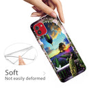 For Samsung Galaxy A03 International Version Shockproof Painted Transparent TPU Protective Phone Case(Balloon Peacock)