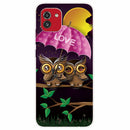 For Samsung Galaxy A03 International Version Shockproof Painted Transparent TPU Protective Phone Case(Umbrella Owl)