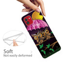 For Samsung Galaxy A03 International Version Shockproof Painted Transparent TPU Protective Phone Case(Umbrella Owl)