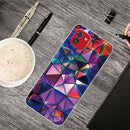 For Samsung Galaxy A03 International Version Shockproof Painted Transparent TPU Protective Phone Case(Color Building Blocks)