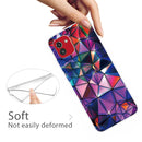 For Samsung Galaxy A03 International Version Shockproof Painted Transparent TPU Protective Phone Case(Color Building Blocks)