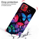 For Samsung Galaxy A03 International Version Shockproof Painted Transparent TPU Protective Phone Case(Bubble Butterflies)