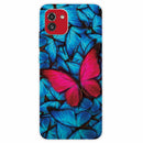 For Samsung Galaxy A03 International Version Shockproof Painted Transparent TPU Protective Phone Case(Big Red Butterfly)