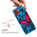 For Samsung Galaxy A03 International Version Shockproof Painted Transparent TPU Protective Phone Case(Big Red Butterfly)