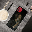 For Samsung Galaxy A03 International Version Shockproof Painted Transparent TPU Protective Phone Case(Chinese Tiger)