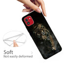 For Samsung Galaxy A03 International Version Shockproof Painted Transparent TPU Protective Phone Case(Chinese Tiger)