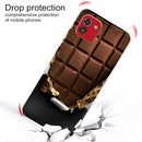 For Samsung Galaxy A03 International Version Shockproof Painted Transparent TPU Protective Phone Case(Chocolate)