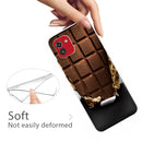 For Samsung Galaxy A03 International Version Shockproof Painted Transparent TPU Protective Phone Case(Chocolate)