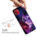 For Samsung Galaxy A03 International Version Shockproof Painted Transparent TPU Protective Phone Case(Triangle Starry Sky)