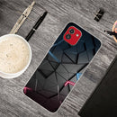 For Samsung Galaxy A03 International Version Shockproof Painted Transparent TPU Protective Phone Case(Building blocks Starry Sky)