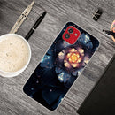 For Samsung Galaxy A03 International Version Shockproof Painted Transparent TPU Protective Phone Case(Snow Lotus)