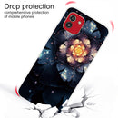 For Samsung Galaxy A03 International Version Shockproof Painted Transparent TPU Protective Phone Case(Snow Lotus)