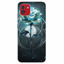For Samsung Galaxy A03 International Version Shockproof Painted Transparent TPU Protective Phone Case(Magic Rose)
