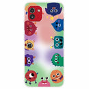 For Samsung Galaxy A03 International Version Shockproof Painted Transparent TPU Protective Phone Case(Fluorescent Monster)