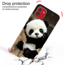 For Samsung Galaxy A03 International Version Shockproof Painted Transparent TPU Protective Phone Case(Say Hello Panda)