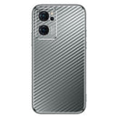 For OPPO Reno7 5G Metal Frame Carbon Fiber Phone Case(Grey)