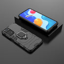 For Xiaomi Redmi Note 11 / Note 11S Global Shockproof PC + TPU Protective Phone Case with Magnetic Ring Holder(Black)