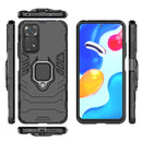 For Xiaomi Redmi Note 11 / Note 11S Global Shockproof PC + TPU Protective Phone Case with Magnetic Ring Holder(Black)