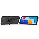 For Xiaomi Redmi Note 11 / Note 11S Global Shockproof PC + TPU Protective Phone Case with Magnetic Ring Holder(Black)