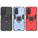 For Xiaomi Redmi Note 11 / Note 11S Global Shockproof PC + TPU Protective Phone Case with Magnetic Ring Holder(Black)